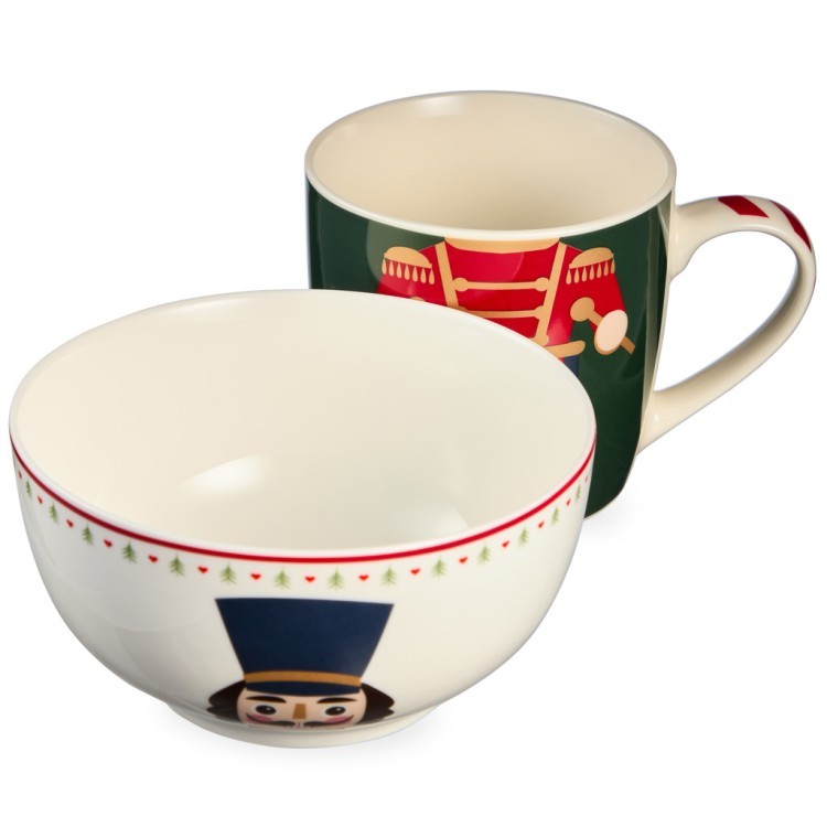 Набор посуды lefard "щелкунчик" 2 пр. (кружка 360мл, салатник 500мл) Lefard (260-1064)