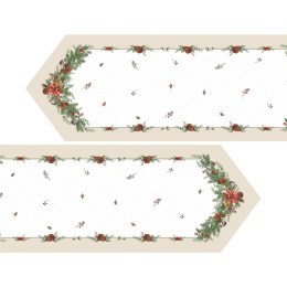 Дорожка на стол 45х300 cm  "celebration", цвет: бежевый, tm lefard, полиэстер 100% (986-001-32) 