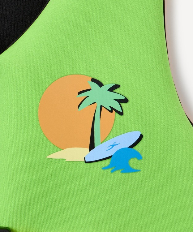 Жилет для плавания 25DEGREES Tropic Green/Orange, детский (2125690)