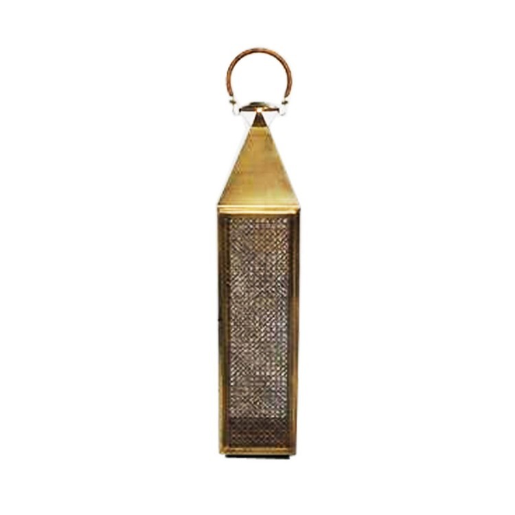 Подсвечник F1767, сталь, стекло, Antique brass, ROOMERS FURNITURE