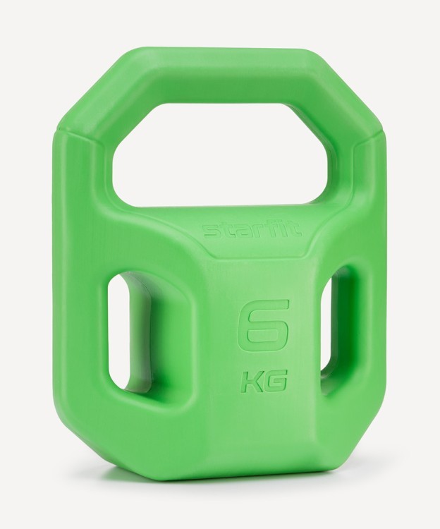 Гиря пластиковая Starfit DB-505, 6 кг, зеленый (2113752)