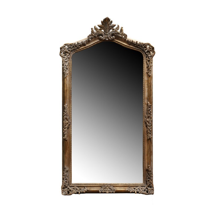 Зеркало MirrorMR15, Массив дерева, brass/brown, ROOMERS FURNITURE