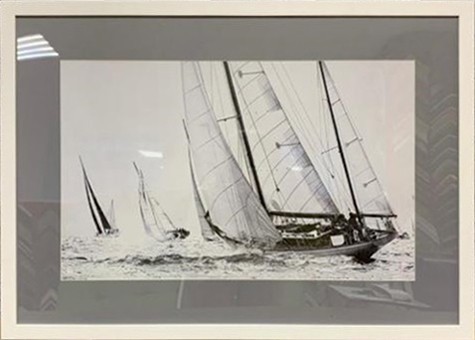 Постер "Корабли и яхты-2" 50*70 см, багет белый (TT-00007116)