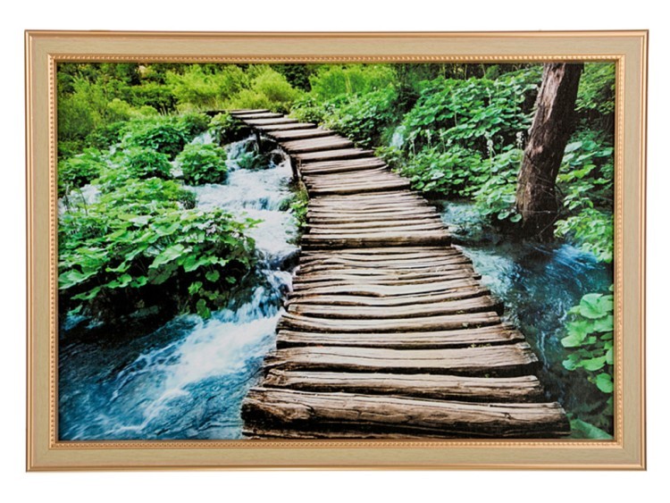 Картина  "лесной мостик" 45*31см. (562-139-73) 