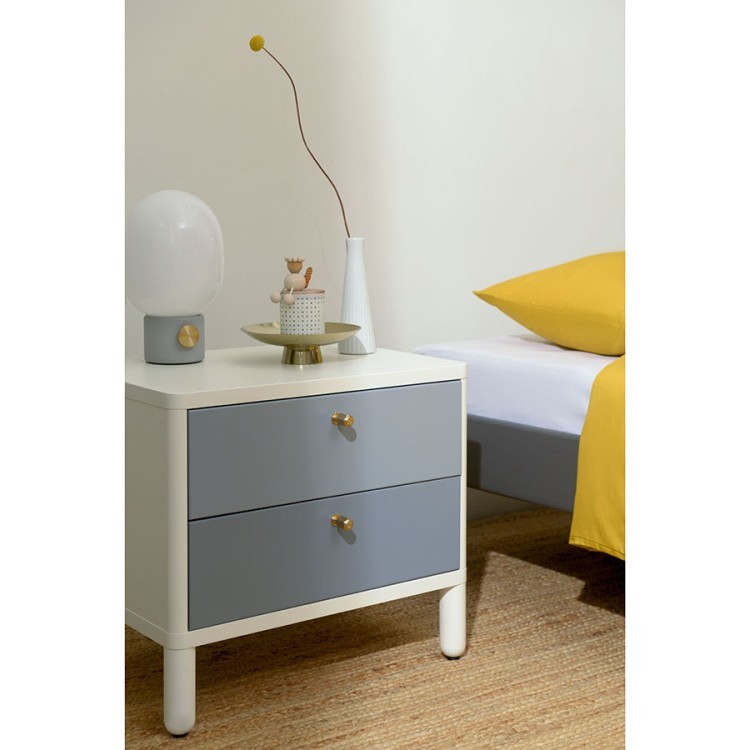 Тумба прикроватная saga, hordur, 55х40х50 см, белая (73873)