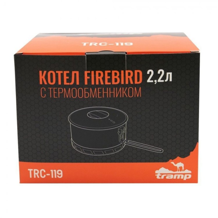 Котелок походный Tramp Firebird 2,2л c термообменником TRC-119 (74479) Котелок походный Tramp Firebird 2,2л c термообменником TRC-119 (74479)