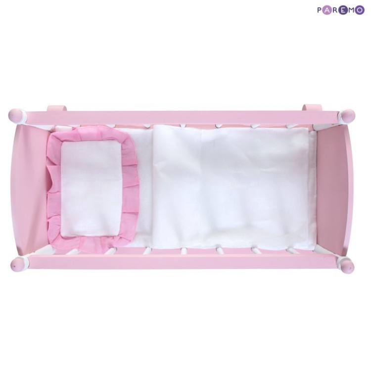 Набор кукольной мебели (стул+люлька+шкаф), цвет Розовый (PFD116-19)