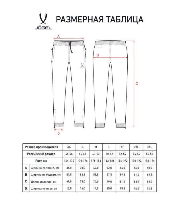 Брюки ветрозащитные JOGEL DIVISION PerFormPROOF Rain Pants, черный (2120644)