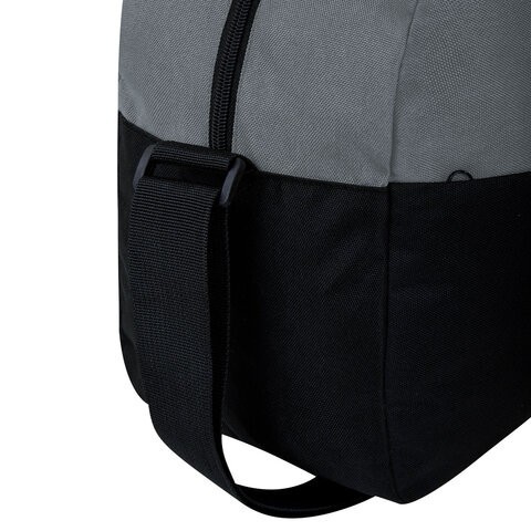 Сумка спортивная HEIKKI BASE (ХЕЙКИ) карман на молнии черная/темно-серая 30x44x17 см 272623 (1) (96924)