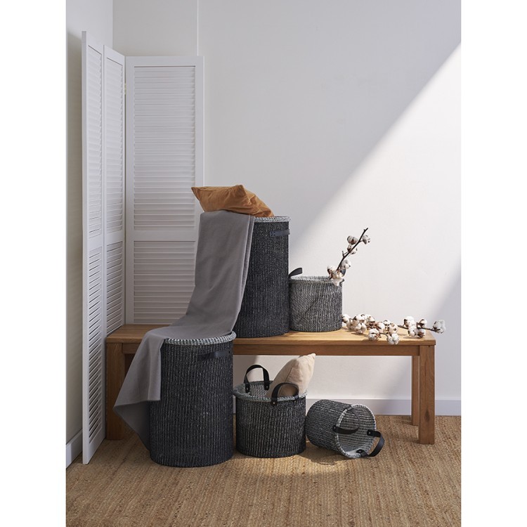 Корзина для хранения sustainable collection, D32х28 см, черная (77678)