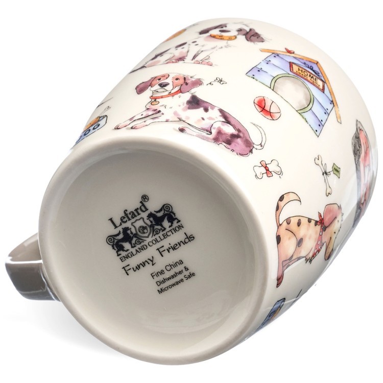 Набор для завтрака lefard "dogs", 2 пр.: салатник 500мл, кружка 345мл Lefard (260-1055)