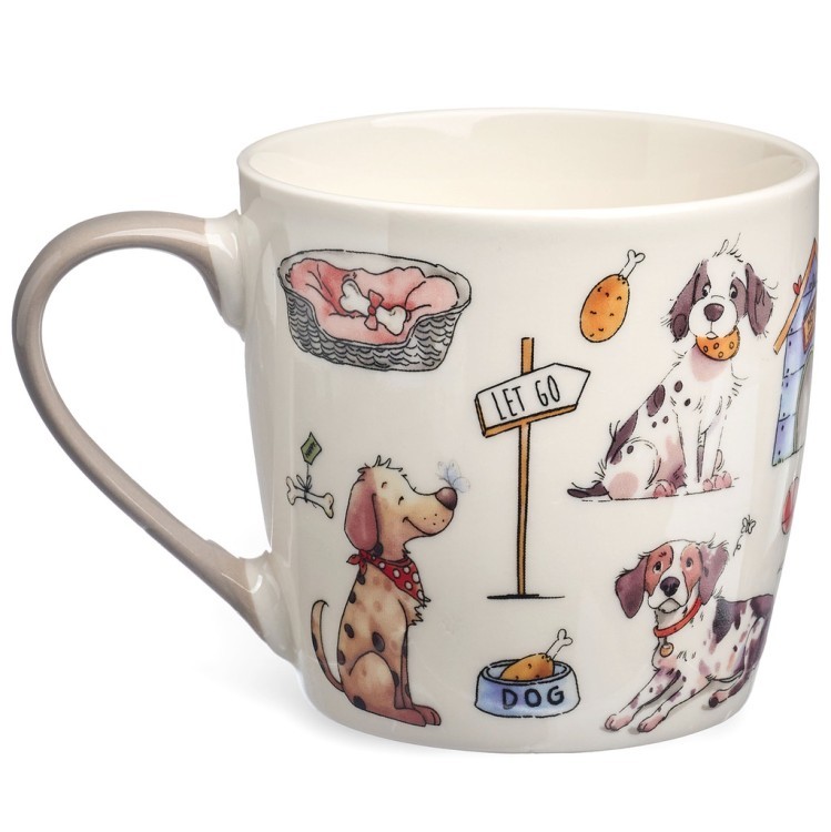 Набор для завтрака lefard "dogs", 2 пр.: салатник 500мл, кружка 345мл Lefard (260-1055)