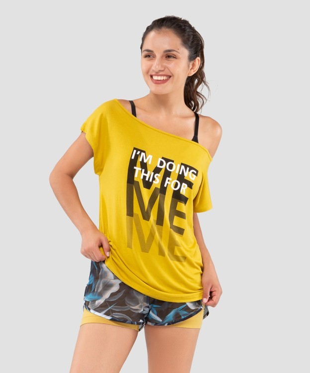 Женская футболка Ease Off mustard FA-WT-0202-MSD, горчичный (756488) Женская футболка Ease Off mustard FA-WT-0202-MSD, горчичный (756488)