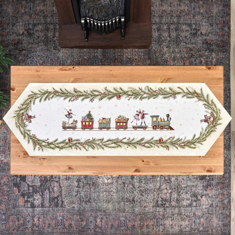 Дорожка на стол "щелкунчик", 45х145см, бежевый, 100% хлопок,твил Lefard (850-757-3)