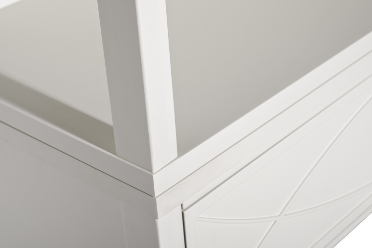 Шкаф-витрина открытый бежевый 100*128*40см (TT-00015932)