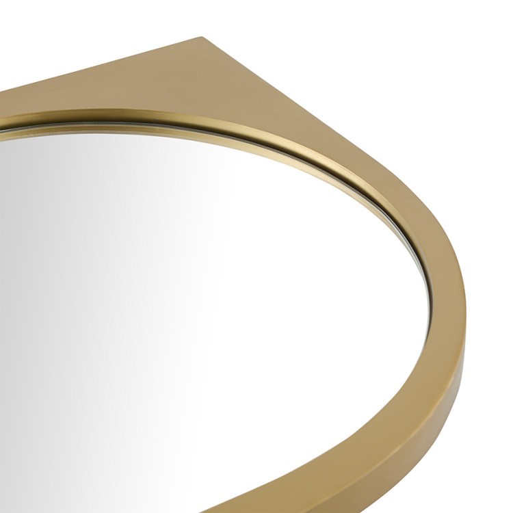 Зеркало настенное halver, 79,5х51,8 см, золотое (78196)