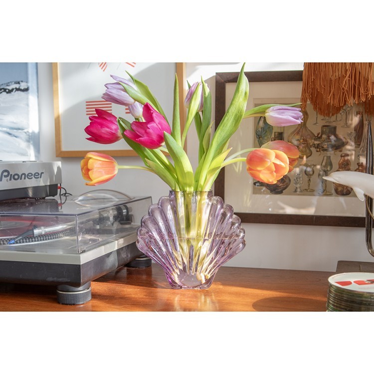 Ваза для цветов seashell, 18,5 см, лиловая (78574) Ваза для цветов seashell, 18,5 см, лиловая (78574)