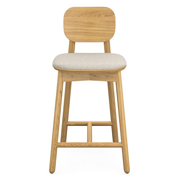 Стул полубарный saga, рогожка, бежевый (76417)