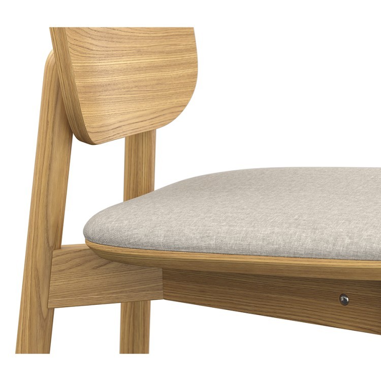 Стул полубарный saga, рогожка, бежевый (76417)