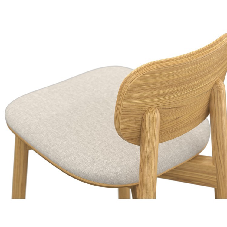 Стул полубарный saga, рогожка, бежевый (76417)