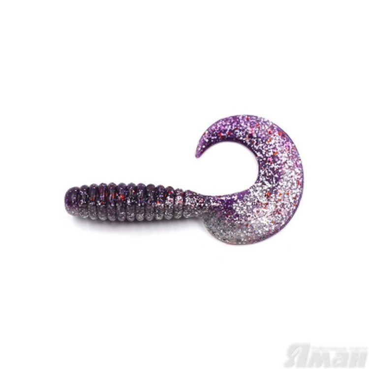 Твистер Yaman Spiral, 6", цвет 19 - Silver Violet, 4 шт Y-S6-19 (70766)