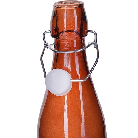 Бутылка 500мл стекло с крышкой КОРИЧНЕВЫЙ LR (28174-3)