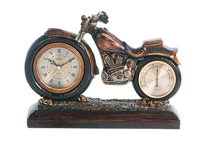 Часы настольные с термометром Мотоцикл Lisheng ( LI-976M-AL )