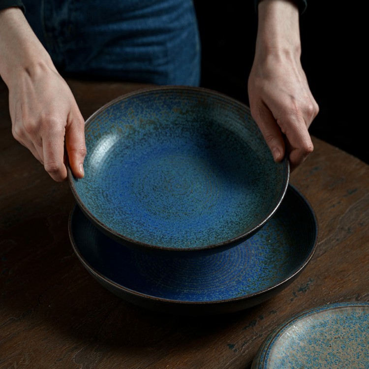 Чаша E753-P-10113/23, керамика, Blue/Grey, ROOMERS TABLEWARE Чаша E753-P-10113/23, керамика, Blue/Grey, ROOMERS TABLEWARE