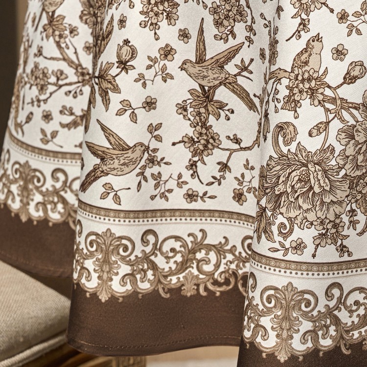 Скатерть круглая "rich garden" 190 см,белый ,100% хлопок ,твил с пропиткой Lefard (850-754-23)