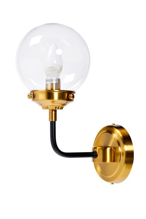 Бра Simple S латунь, стекло прозр. 15*23*h32 см (TT-00007572)