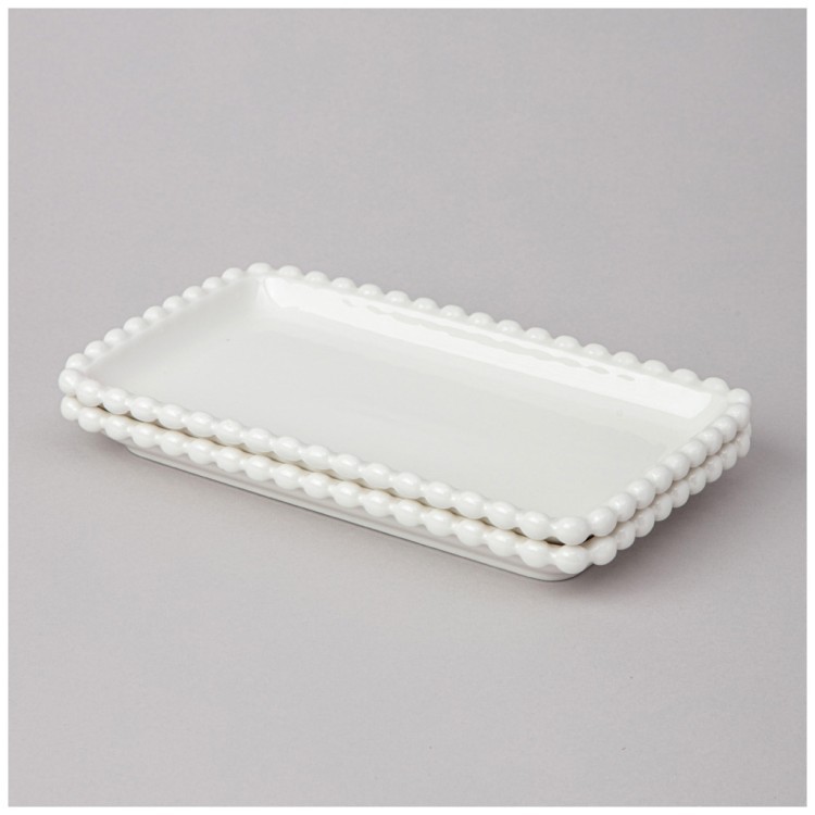 Набор блюд lefard "pearl" прямоуг. 2 шт. 20*12*2 см Lefard (761-099)