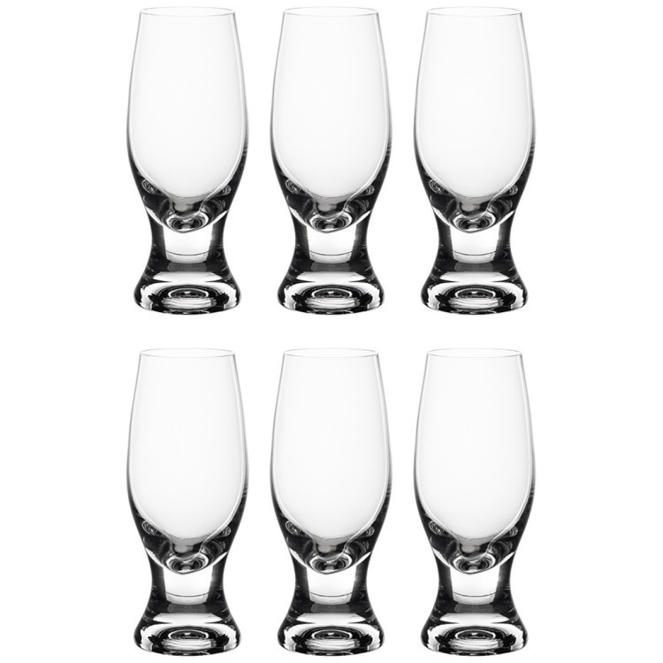 Набор бокалов для шампанского из 6 шт "gina" 210мл  высота=15 см Crystalex (674-781)