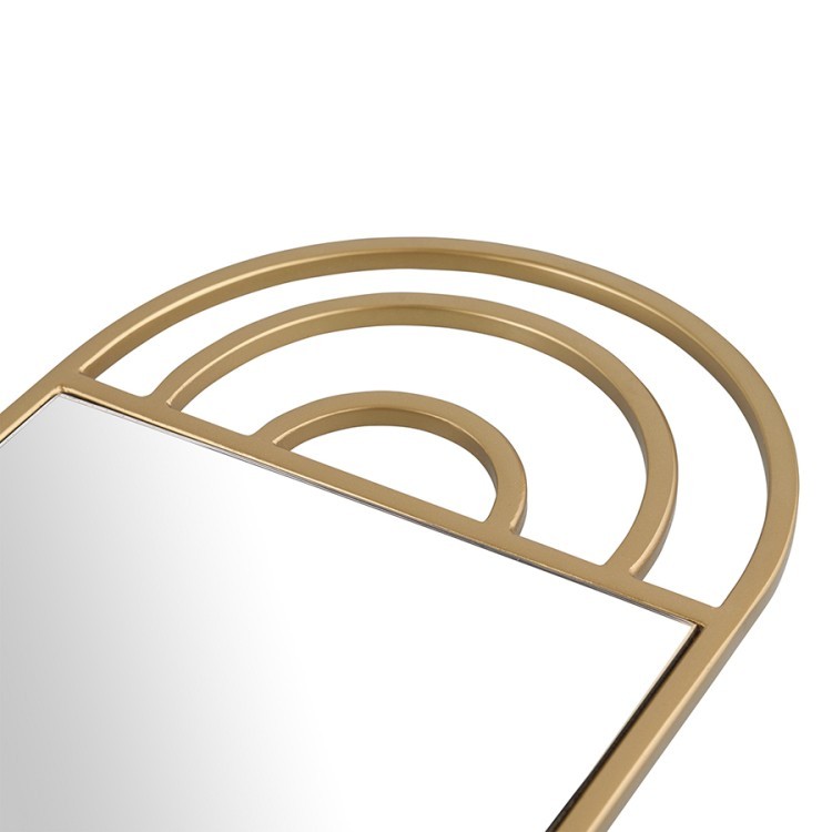 Зеркало настенное nomh, 26х51 см, золотое (78197)