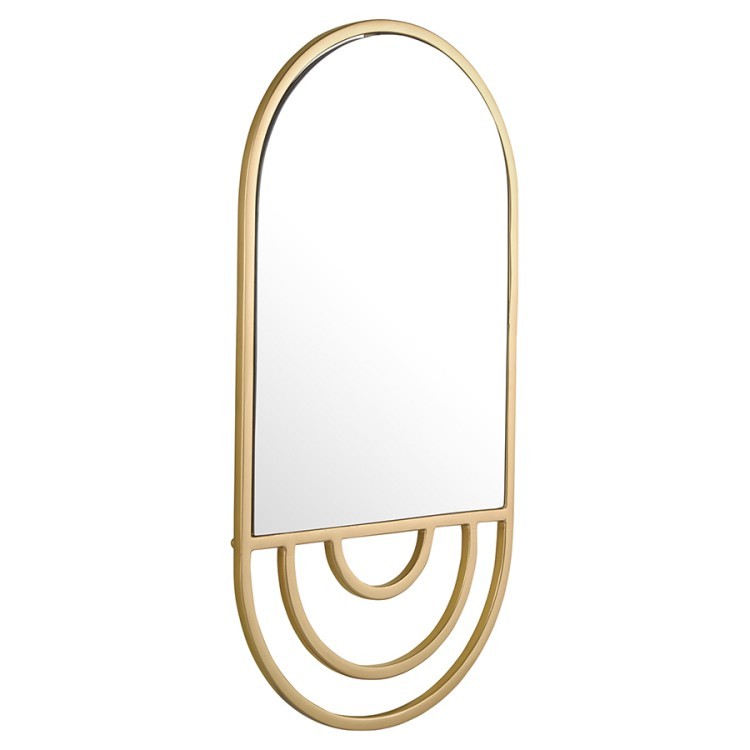 Зеркало настенное nomh, 26х51 см, золотое (78197)