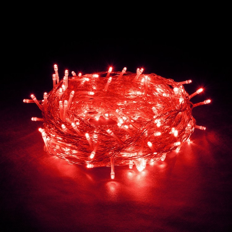 Уличная светодиодная гирлянда (красный свет) Vegas Нить 48 LED, 5 м, 24V 55003 (64396) Уличная светодиодная гирлянда (красный свет) Vegas Нить 48 LED, 5 м, 24V 55003 (64396)