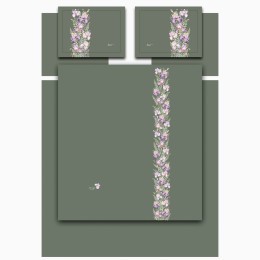 Кпб,king size,"irises" зеленый,сатин, хлопок100%,п.240х260-1шт,пр.260х260-1шт,н.50х70-2шт/70х70-2шт Lefard (989-004-13)