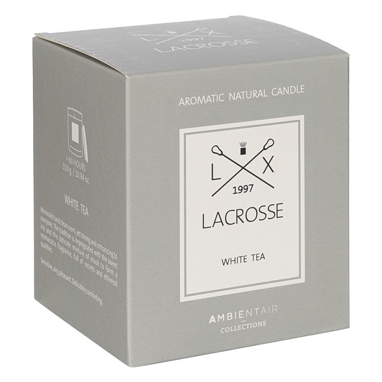 Свеча ароматическая lacrosse, Белый чай (новая), 60 ч (75012)