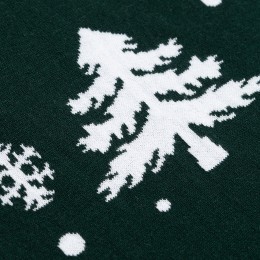 Плед вязаный с новогодним рисунком Морозный Лес
из коллекции new year essential,130х180 см (80856)