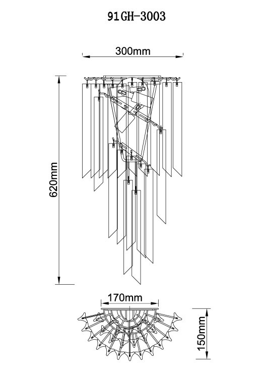 Бра, хром 30*60см (TT-00005130)