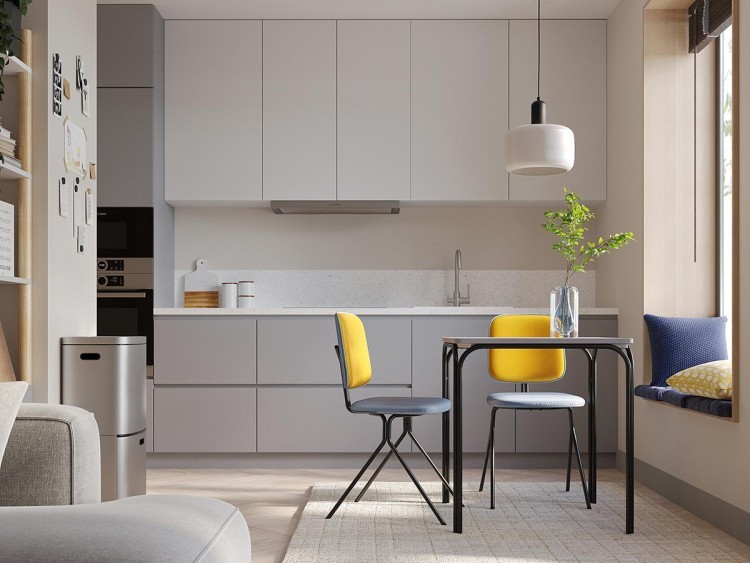 Ваза muse, 22 см, индиго (78694)