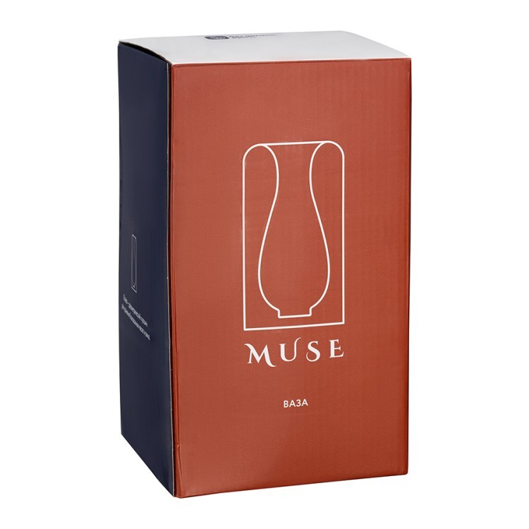 Ваза muse, 22 см, индиго (78694)