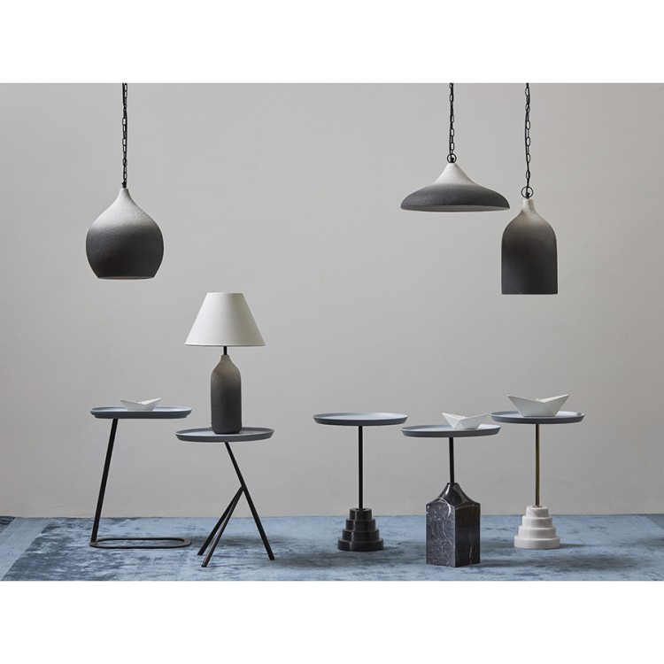 Светильник подвесной sustainable collection, D22х39 см, черный/белый (76552)