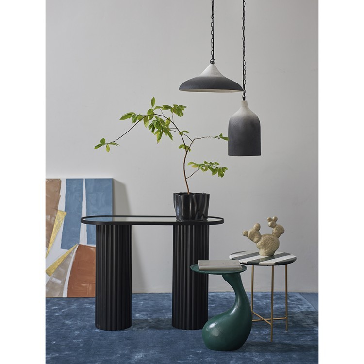 Светильник подвесной sustainable collection, D22х39 см, черный/белый (76552)