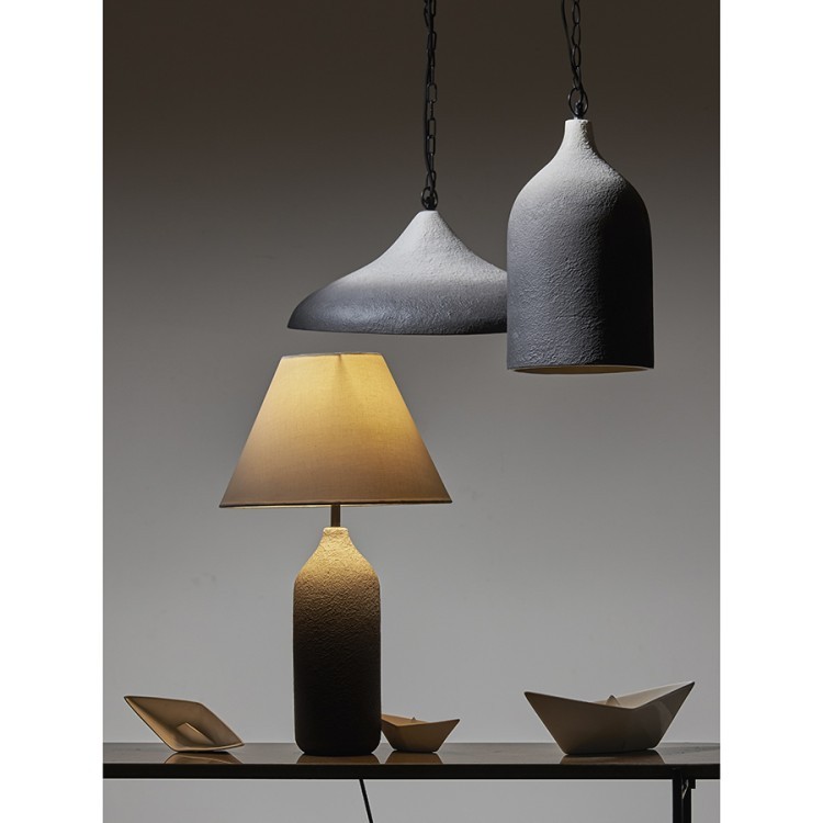 Светильник подвесной sustainable collection, D22х39 см, черный/белый (76552)