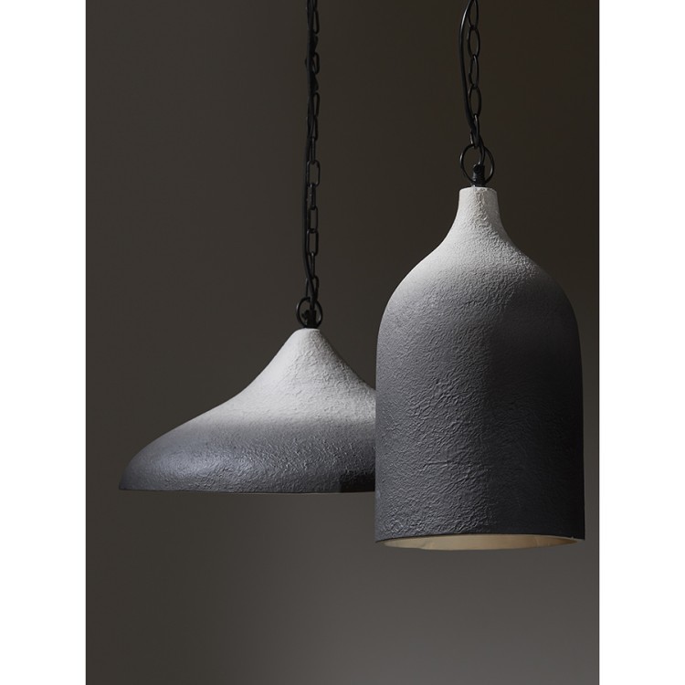 Светильник подвесной sustainable collection, D22х39 см, черный/белый (76552)