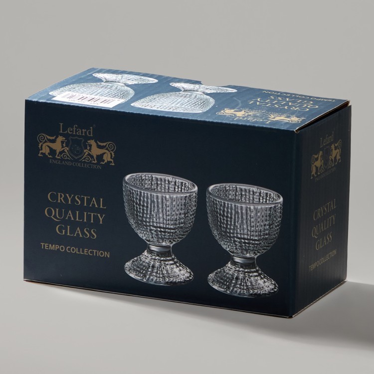 Набор подставок под яйцо "tempo" grey 2 шт. 5,5х5,5х6 см Lefard (355-381)