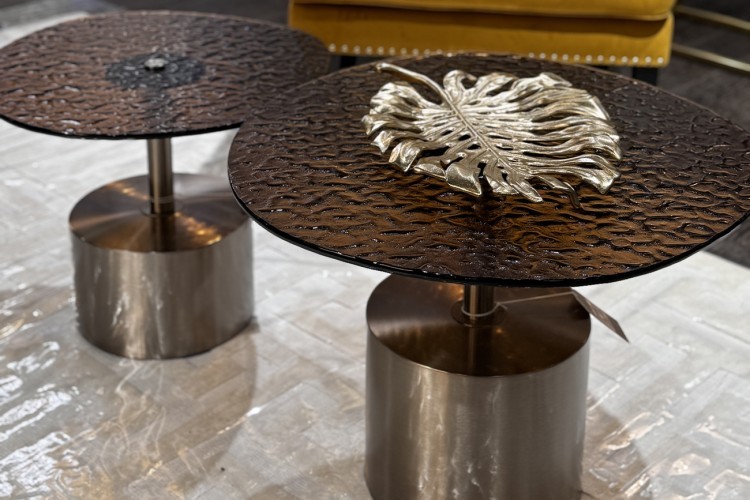 Блюдо декор. "Лист монстеры" золото 40*30*4,25см (TT-00005346)