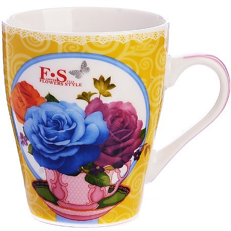 Кружка 340мл Flowers Style LR (24448)