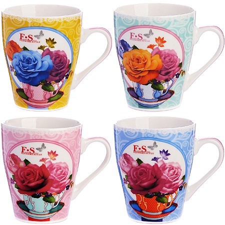 Кружка 340мл Flowers Style LR (24448)