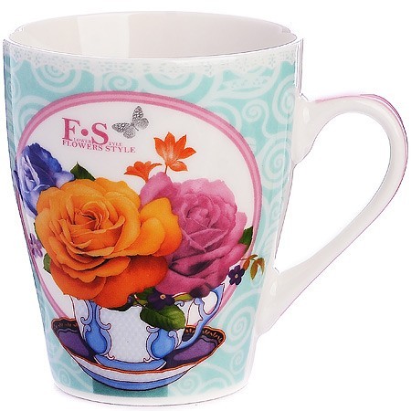 Кружка 340мл Flowers Style LR (24448)
